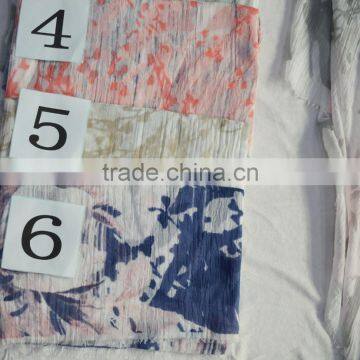 2017 Fashion Spain Europe New Arrival the Latest Lady Viscose Summer Scarf Print Floral photo-2