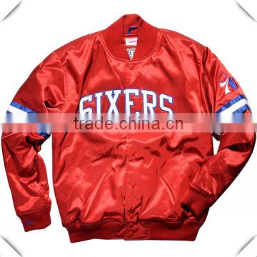 World Top high quality satin varsity jackets Collection/customize Women Jacket With Custom Logo applaque