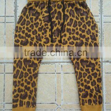 wholesale OEM customized baggy boys leopard pattern harem pants kids harem pants