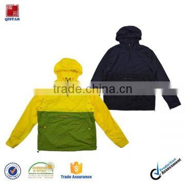 Mens Lightweight 100% Nylon Windbreaker Pullover Jacket Custom Made