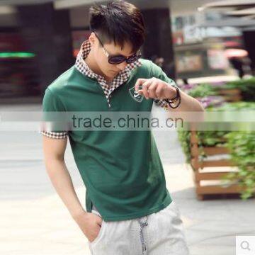 2017 the New Men's Cultivate One's Morality Short Sleeve T-shirt Lapel Polo Shirt in Summer photo-2