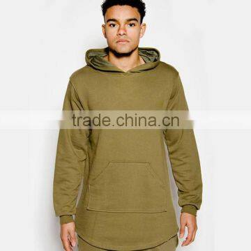 Mens Longline Plain Tracksuits Fitness Tracksuits With Curve Hem Top photo-2