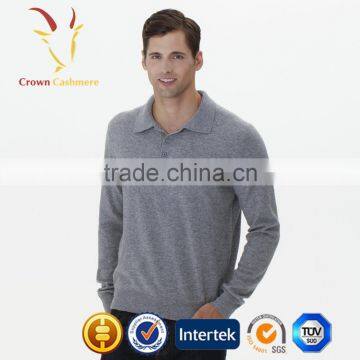 Anti-shrink Polo 100 Cashmere Sweaters for Men