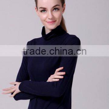 New Style Fashion Long Sleeve Turtleneck Ladies T-shirt Wholesale photo-5