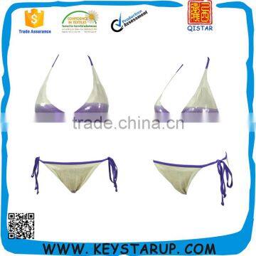 Sexual Popular Shiny Sequin Girls Swimwear Bikinis Two Pieces photo-1