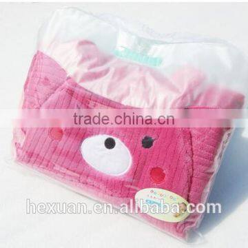 Infant Baby Towel Bath Towel With Hat Baby Hooded Bath Towel photo-3