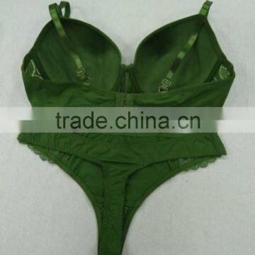 2017 Latest Fashion Women Underwear Bra Panty Set With Lace High Quality Standard photo-2