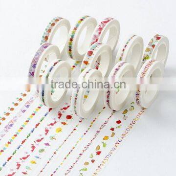 9mm*10m Paper Tape DIY Planner Accessories Thin Style Adhesive Tape photo-3