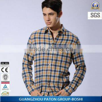 Custom Logo Polyester Cotton Flannel Shirt photo-3