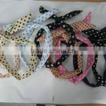 Bestdress Quanzhou Walson Headband Polka Dot Head Wrap Soft Hair Band LADY Rhinestone Wide Headwrap photo-4