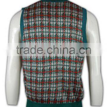 ISO9001/BSCI Manufature Stylish Green Oversized Sleeveless Sweater photo-3