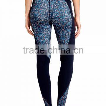Custom Wide Waist Yoga Pants Tights With Leg Pockets Woman Leggings