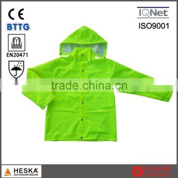 EN343 EN20471 military waterproof jacket yellow rain coat fluorescent suits