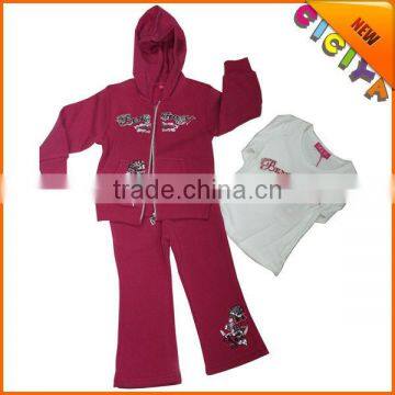 Custom 2015 winter fleece model clothing for little girls boutique remake clothing sets