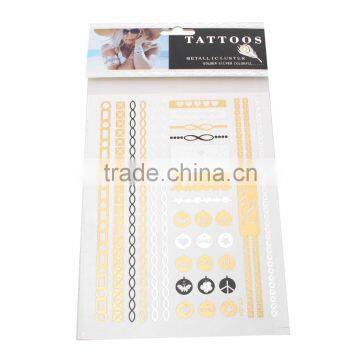China Mixed Metallic Waterproof Temporary Tattoo Sticker For Sale photo-2