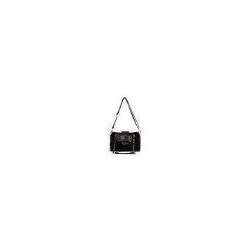 Small Black Pu Leather Shoulder Bag Trendy , Versatile For Women