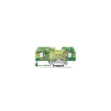 800V 76A 2 Conductor Ground Spring Terminal Block Mounted On SP35 Standard Rail