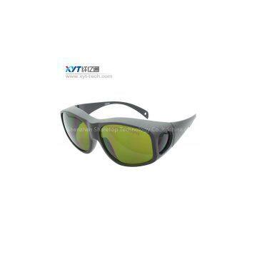 Laser safety goggles wide band 190-450 &800-2000 nm OD4+ CE certification