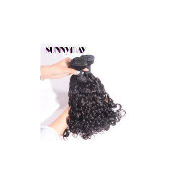 One Piece Sunnymay 100% Unprocessed Brazilian Virgin Hair Weave Spanish Curly Hair Bundle Natural Black Color Hair Extension