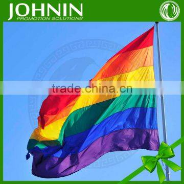 Support small orders 3*5 feet fast product sublimated rainbow flag