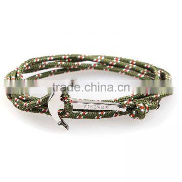 Rope Bracelet Men Beaded Anchor Wrist Band photo-5