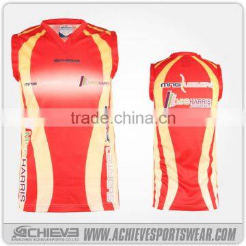 Supply with good quality basketball jersey color orange