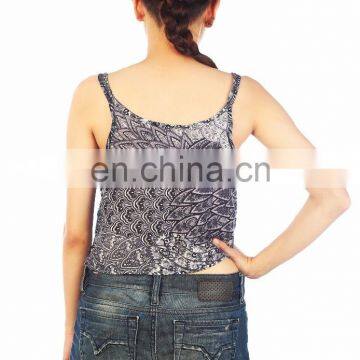 Lofbaz Women Casual Crop Vest Lose Cami Tank Spaghetti Sleeveless Tops Shirts photo-4