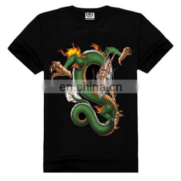 Dragon print 3d design t-shirts,t shirts for men