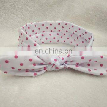 Baby Polka Dot Headband Cotton Knotted Headwrap Baby Topknot Turban Headwrap For Baby Shower Gift