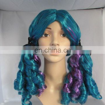 Halloween french braid curly hair wig FGW-0068