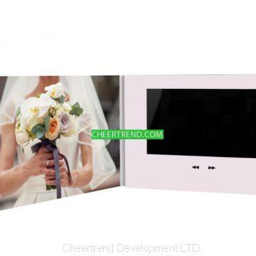 Lcd wedding invitation card/Digital screen video brochure card