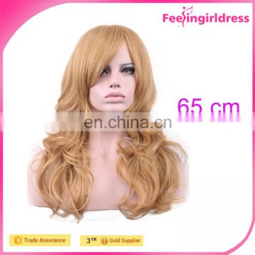 Cheap Curly Blonde 65cm Hair Wig