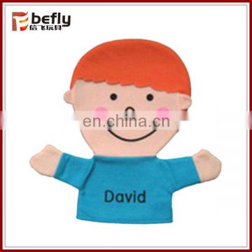 Cute boy shape mini plush finger doll for sale