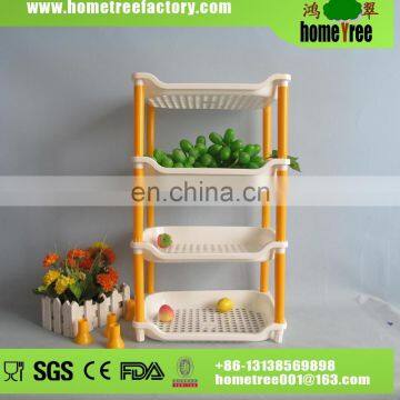 Unique Design Square Four Layers Plastic Wall Corner Storage Shelf/Plastic Shower Shelf