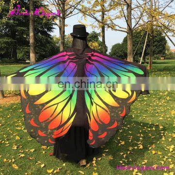 Hot Sale Wings Shawl Costume Accessory Woman Butterfly Scarf