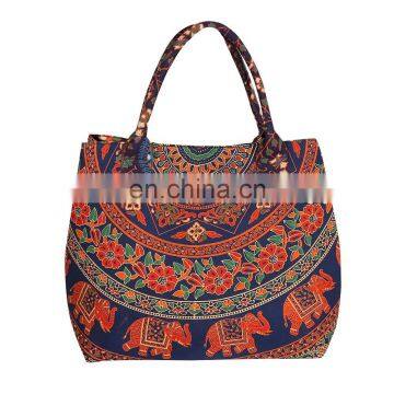 Indian Handbags Women Shoulder Bag Ethnic Mandala Tote Bag Handmade Shopping Bag