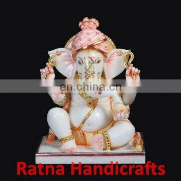 Ganesh Figurine Marble Statue D017