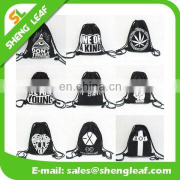 Wholesale Promotional Custom Printed Polyester Nylon Drawstring Bag photo-2
