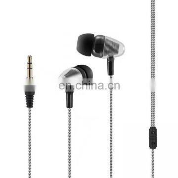 Braided Wire Cheap Earphone With Mic Cell Phone In-ear Headset for Smart Phone photo-2
