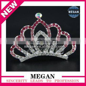 Bling Tiara For Kids Rhinestone Hair comb for lady gift