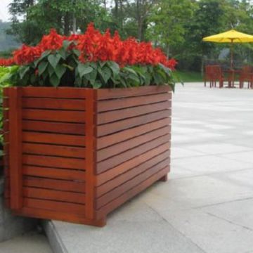 Professional Washable Cover Outdoor Flower Boxes Wood Plastic Board