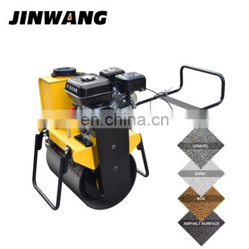 Portable mini single drum human drive asphalt road roller compactor