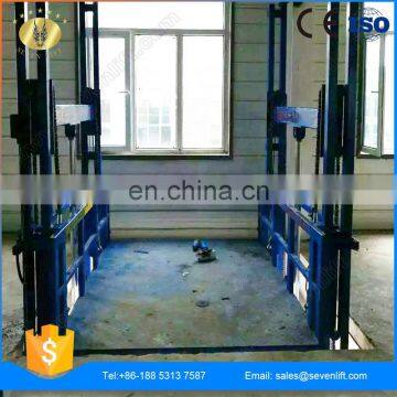 7LSJD Shandong SevenLift 4 Post Small Home Outdoor Cargo Vertical Elevator Lift