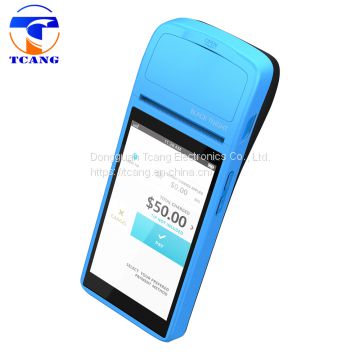 5.5 inch wireless handheld android pos system with 1d barcode scanner