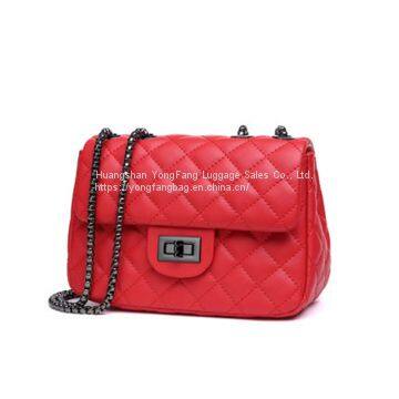 2019 New One-shoulder Bag Korean Version of the Small Fragrance Wind Inger Slants Small Bag Leather Women's Bag photo-5