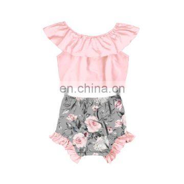 Flower Infant Baby Girl Clothes Summer Outfit Toddler Girl Boutique Outfits