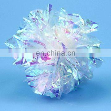 Wholesale Colorful Ring Paper Ball Scratch-resistant Cat Ball Pet Toy Ring Ball photo-2