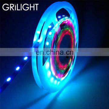 Multicolor 300leds per roll 5m ws2812b dmx 5050 rgb led strip