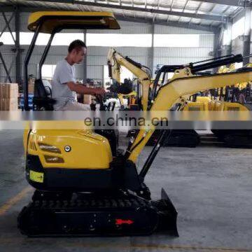 chinese minibagger 2t mini excavator with rubber track 2 ton