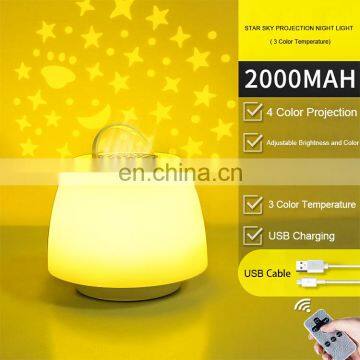 Gift Cute Star Sky Projection Desk Lamp Bedroom Dream Atmosphere Usb Led Table Night Light for Kids photo-4